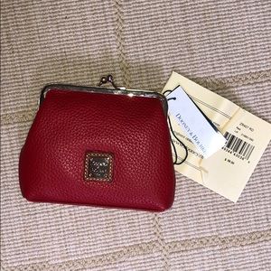 Rooney & Bourke red leather pouch
